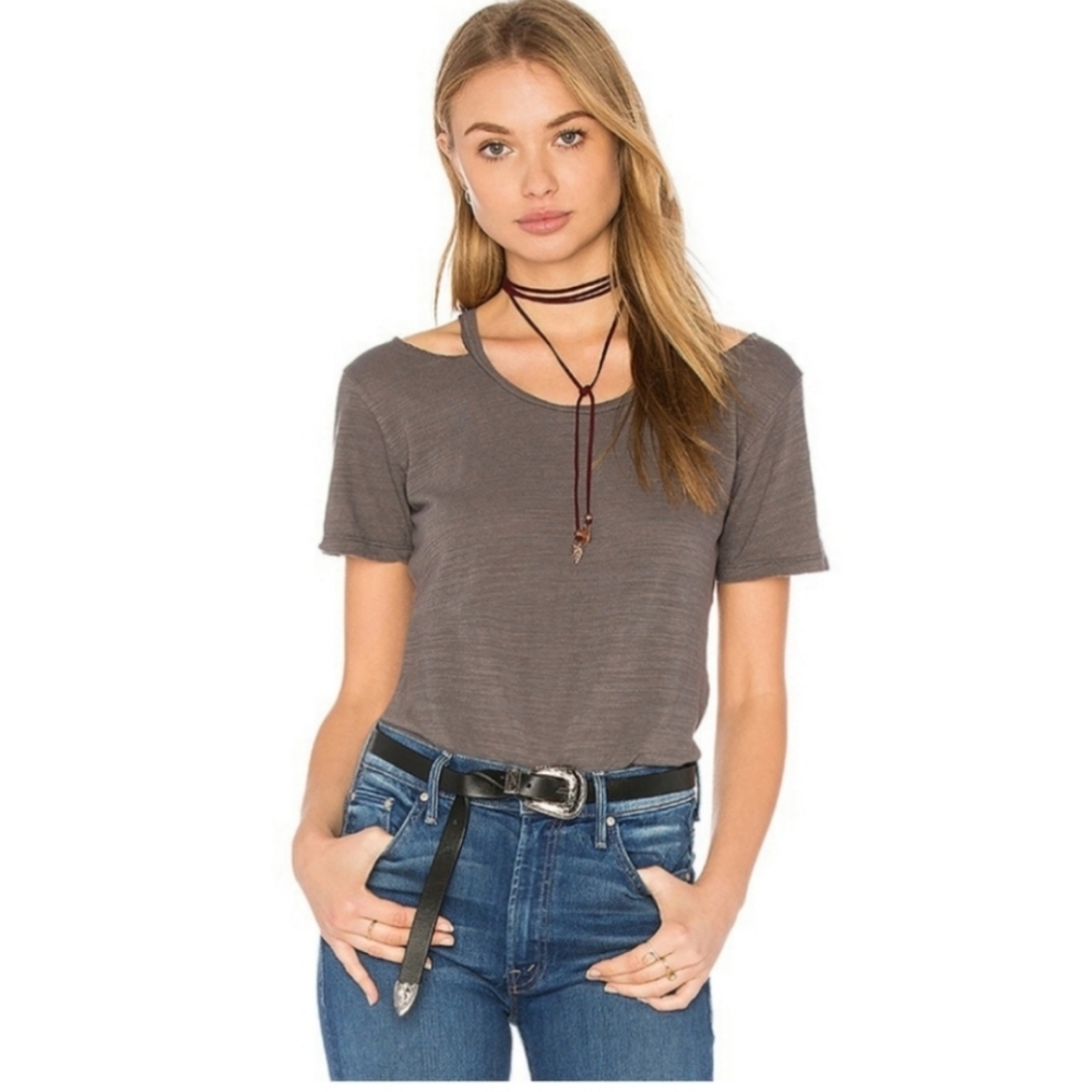 NWT! LNA Distressed Tee